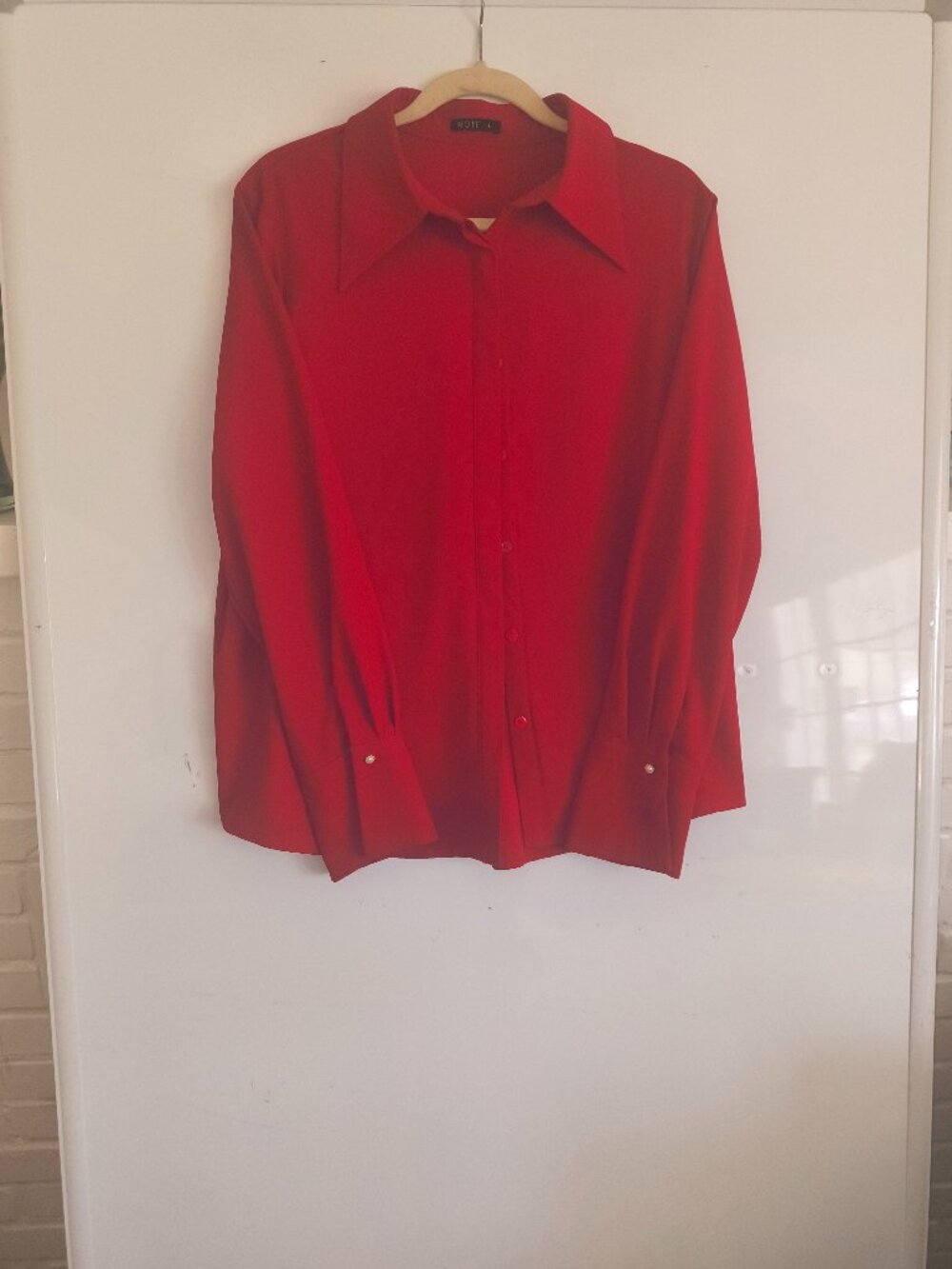 MOTF Long Sleeve Red Blouse